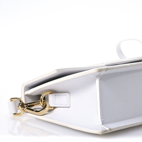 Jacquemus Le Grand Bambino Leather Shoulder Bag in White - BEAUTY BAR