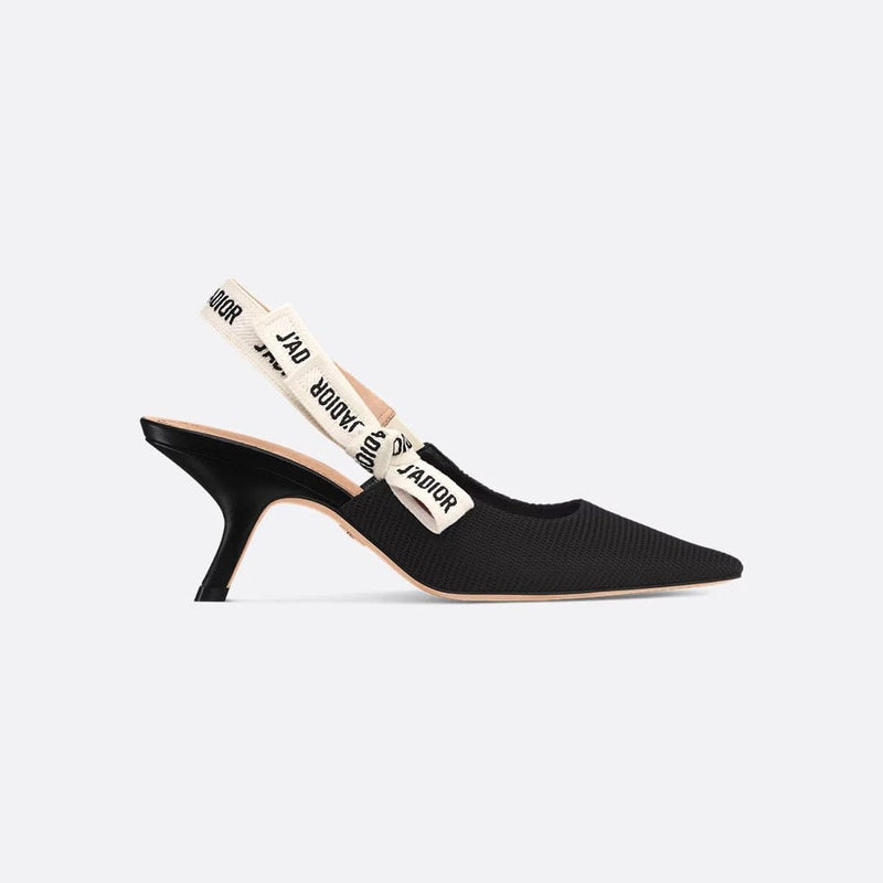 J'Adior Slingback Pump Black Technical Fabric 2