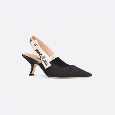 J'Adior Slingback Pump Black Technical Fabric - BEAUTY BAR
