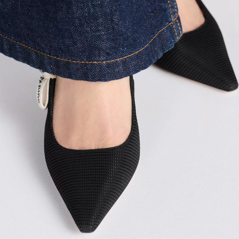 J'Adior Slingback Pump Black Technical Fabric 7