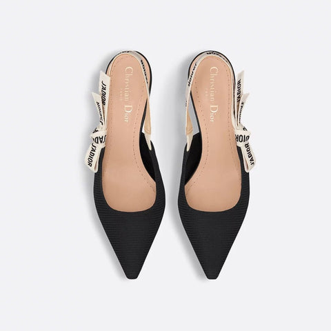 J'Adior Slingback Pump Black Technical Fabric - BEAUTY BAR