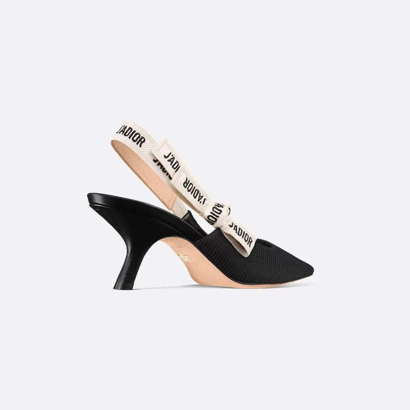 J'Adior Slingback Pump Black Technical Fabric 3