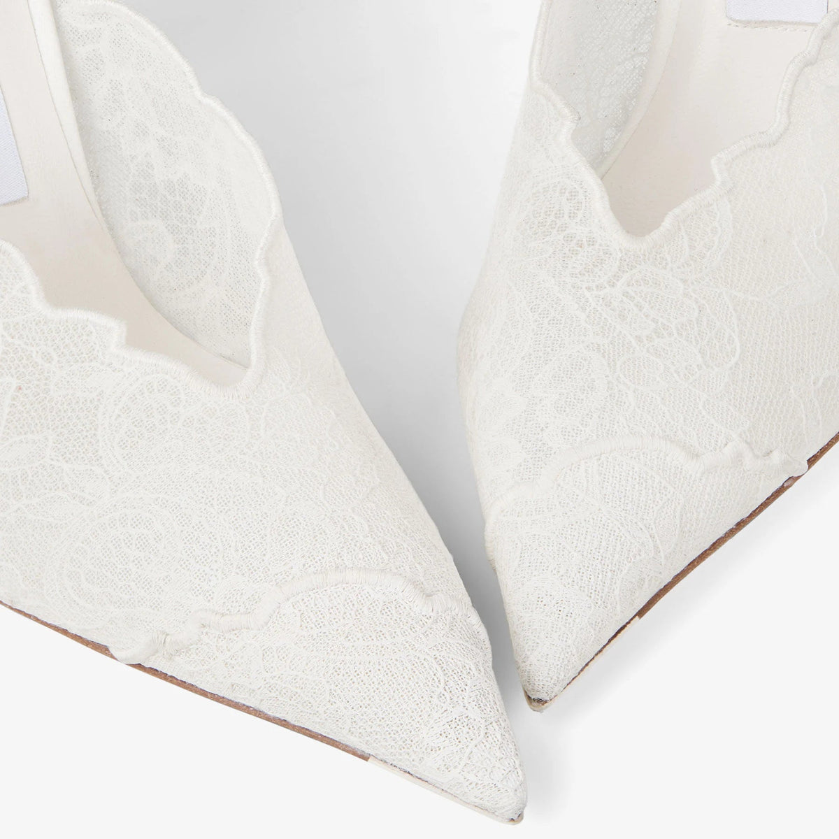 Jimmy Choo Lace Pumps Ivory 5