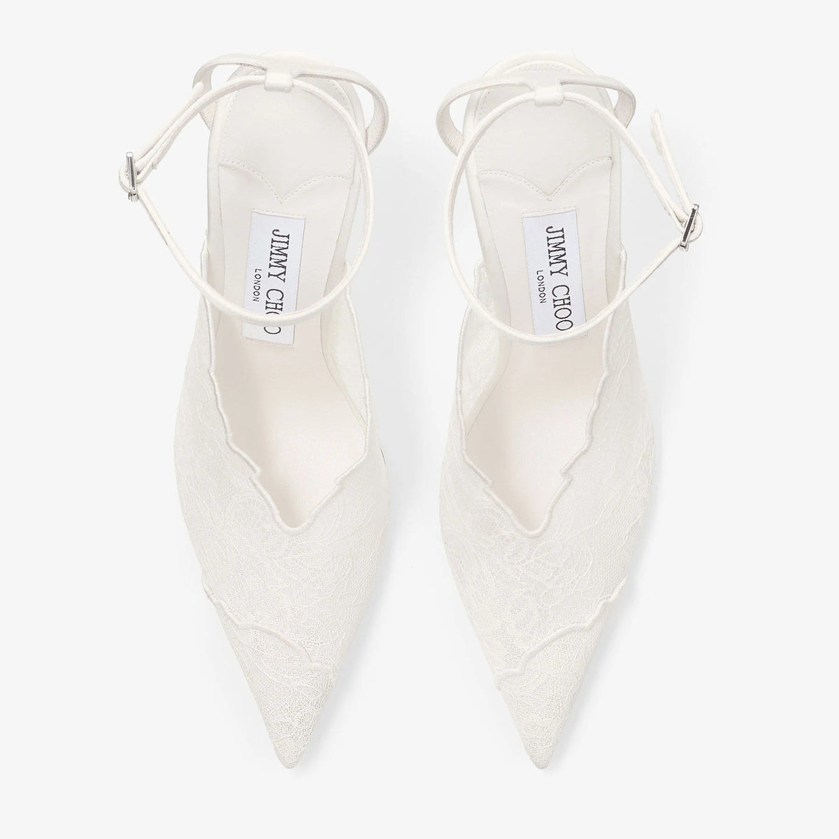 Jimmy Choo Lace Pumps Ivory 3