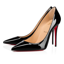 Kate 100 mm Pumps - Patent Calf Leather - Black - Women