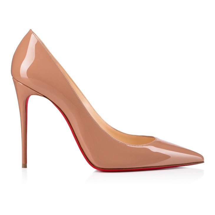 Kate 100 mm Pumps - Patent Calf Leather - Blush - Women 4