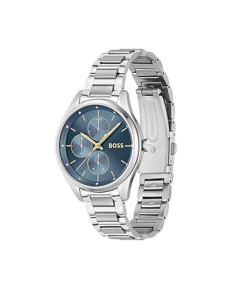 Ladies' Hugo Boss 30, Grand Course Chronograph Watch With Blue Dial - BEAUTY BAR