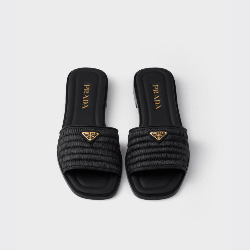Leather Slides With Crochet Details 3