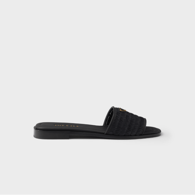 Leather Slides With Crochet Details 2
