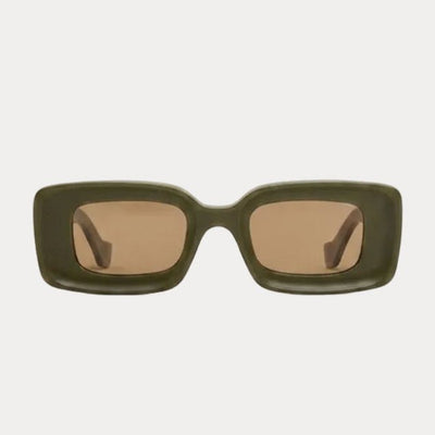 Loewe Anagram Khaki Green Rectangle Sunglasses