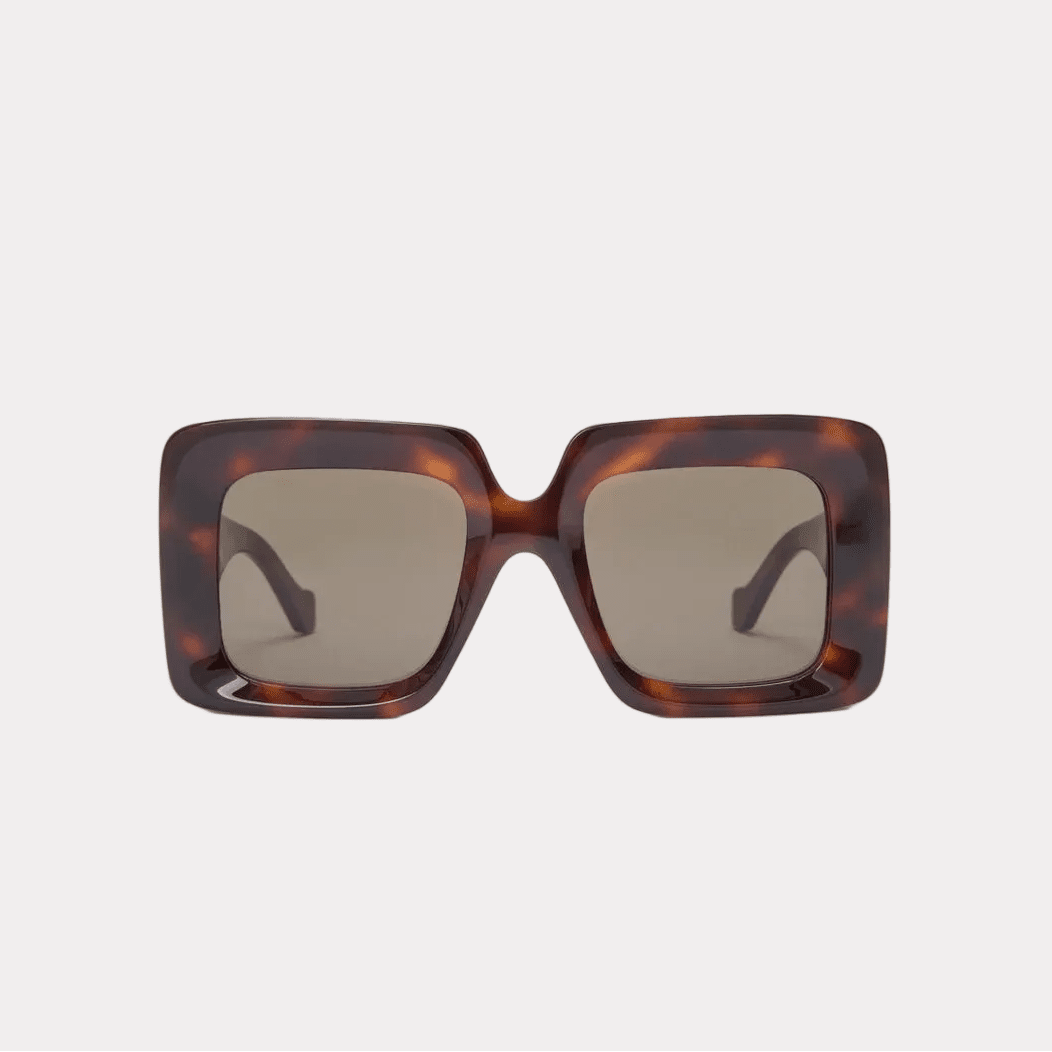 Loewe Anagram Square Oversized Sunglasses With Gold Anagram 1