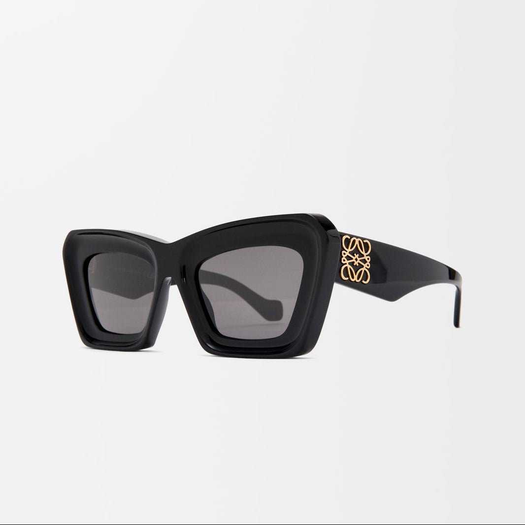 Loewe Beveled Cateye Sunglasses Black 1