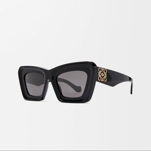 Loewe Beveled Cateye Sunglasses Black