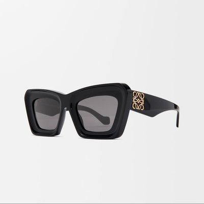 Loewe Beveled Cateye Sunglasses Black