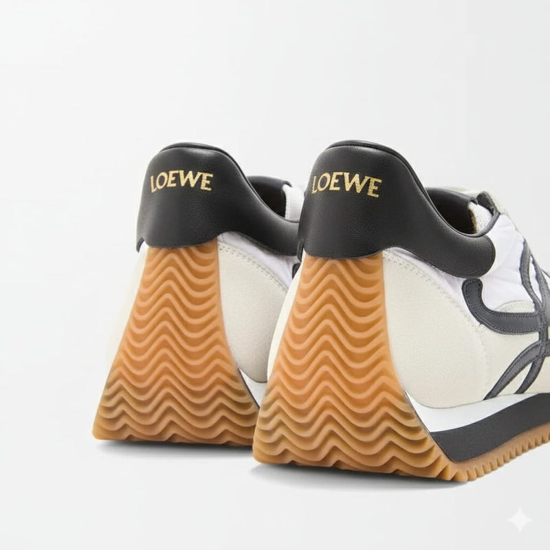 Loewe Black Calfskin-Blend Flow Sneakers 4