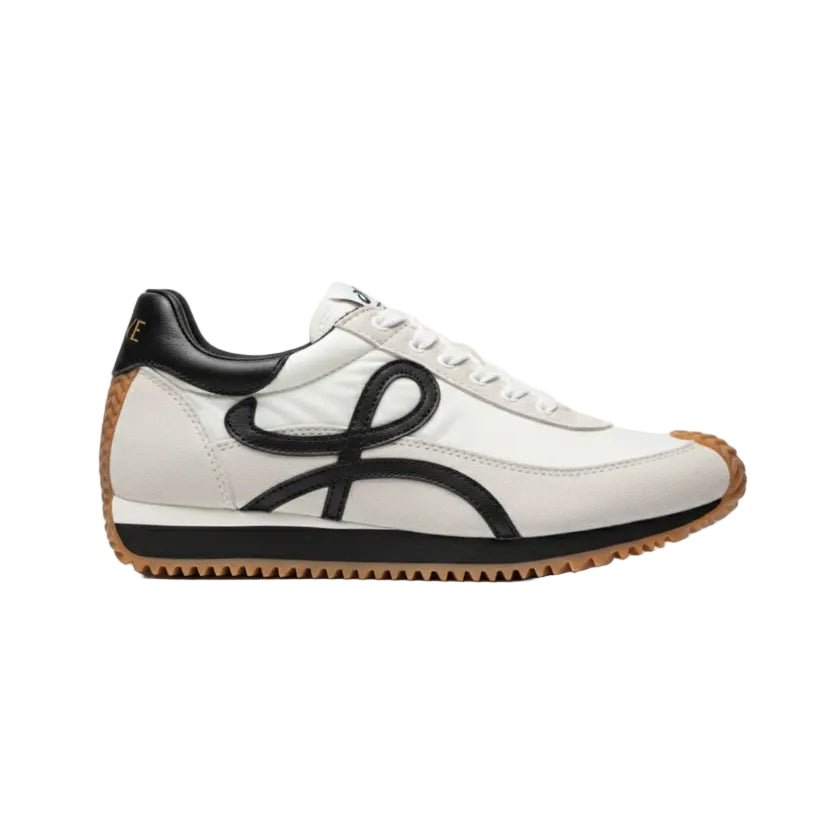 Loewe Black Calfskin-Blend Flow Sneakers 1