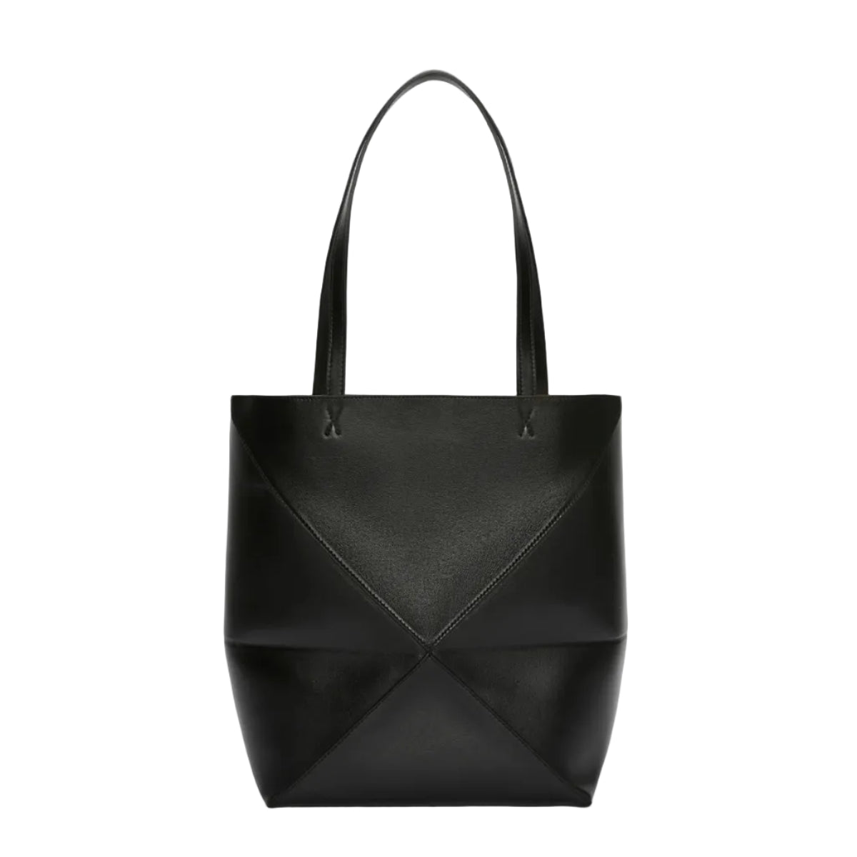 Loewe Medium Puzzle Fold Tote In Shiny Calfskin 7