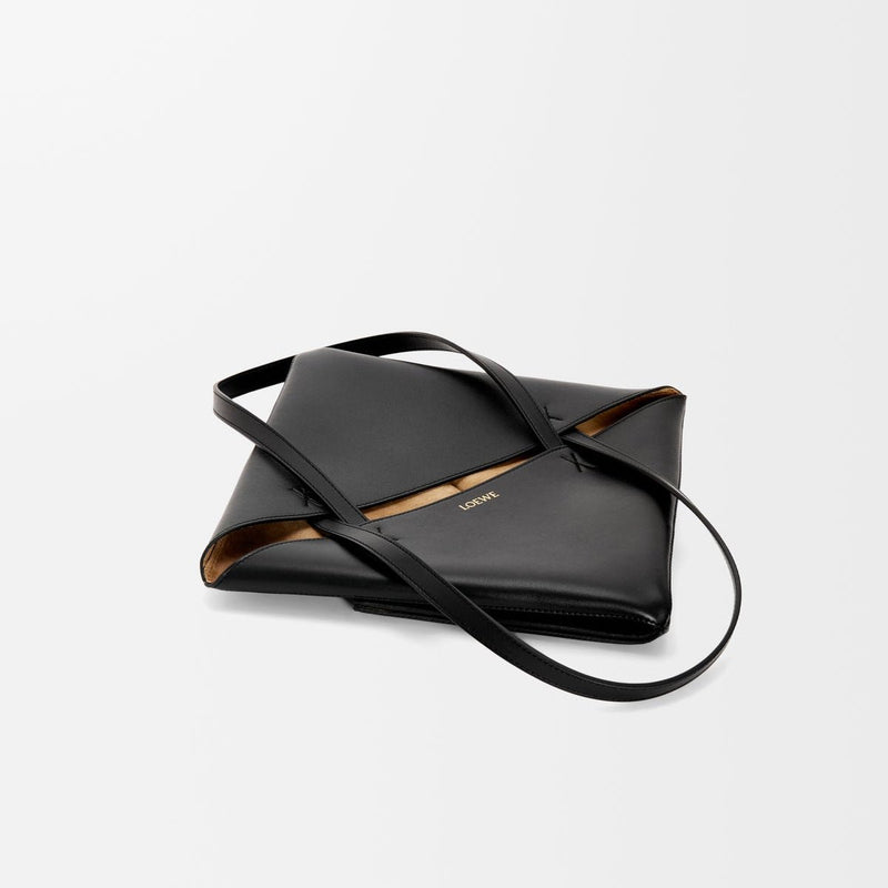 Loewe Medium Puzzle Fold Tote In Shiny Calfskin 8