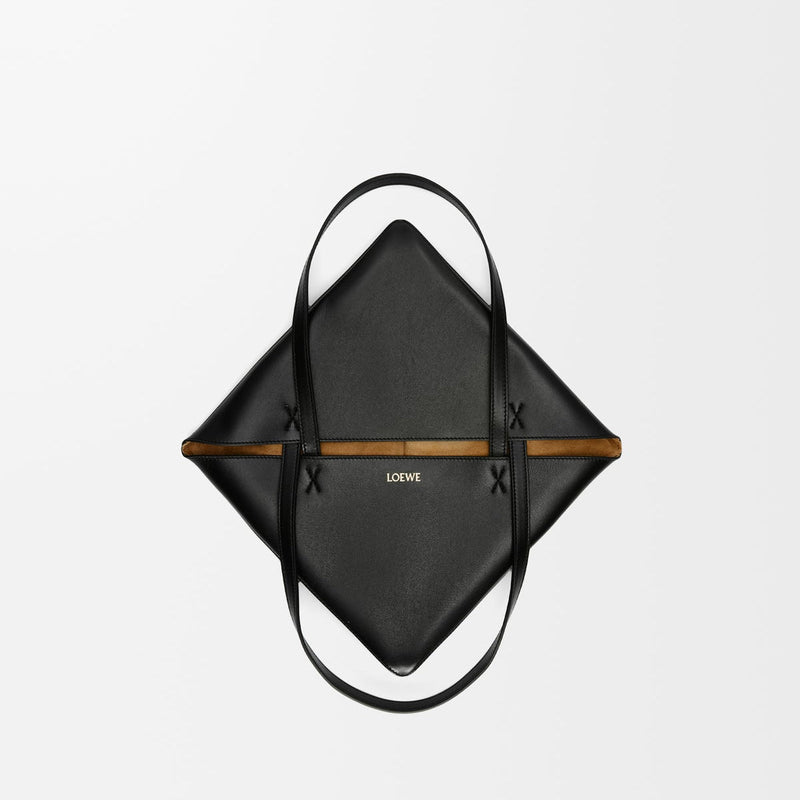Loewe Medium Puzzle Fold Tote In Shiny Calfskin 6