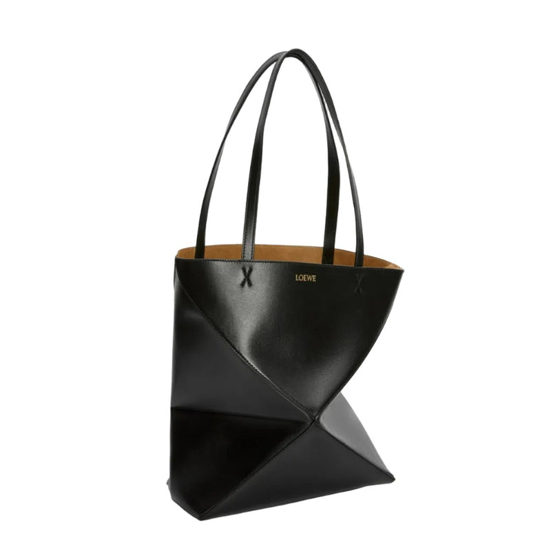 Loewe Medium Puzzle Fold Tote In Shiny Calfskin 10