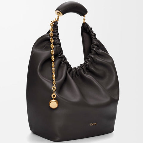 Loewe Medium Squeeze Bag Black - BEAUTY BAR
