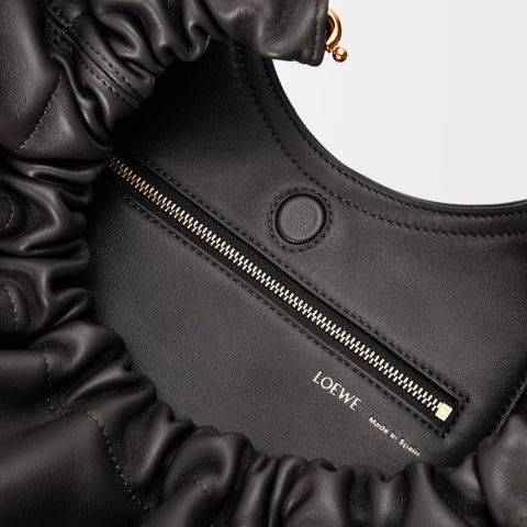 Loewe Medium Squeeze Bag Black - BEAUTY BAR