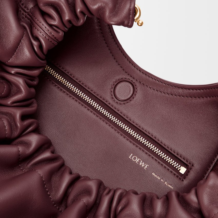 Loewe Medium Squeeze Bag Dark Burgundy 5
