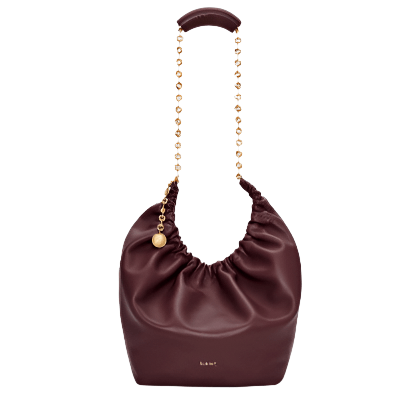 Loewe Medium Squeeze Bag Dark Burgundy - BEAUTY BAR