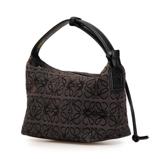 Loewe Small Cubi Anagram Jacquard Canvas Shoulder Bag 2