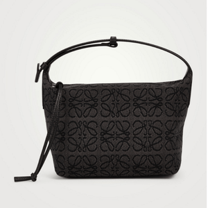 Loewe Small Cubi Anagram Jacquard Canvas Shoulder Bag