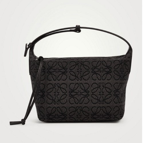 Loewe Small Cubi Anagram Jacquard Canvas Shoulder Bag