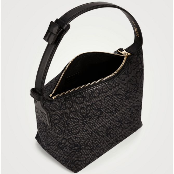 Loewe Small Cubi Anagram Jacquard Canvas Shoulder Bag 4