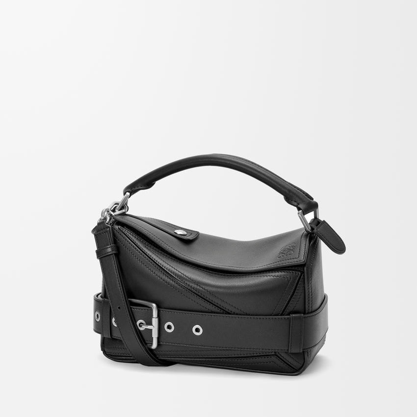 Loewe Small Puzzle Biker Bag in Shiny Leather 1