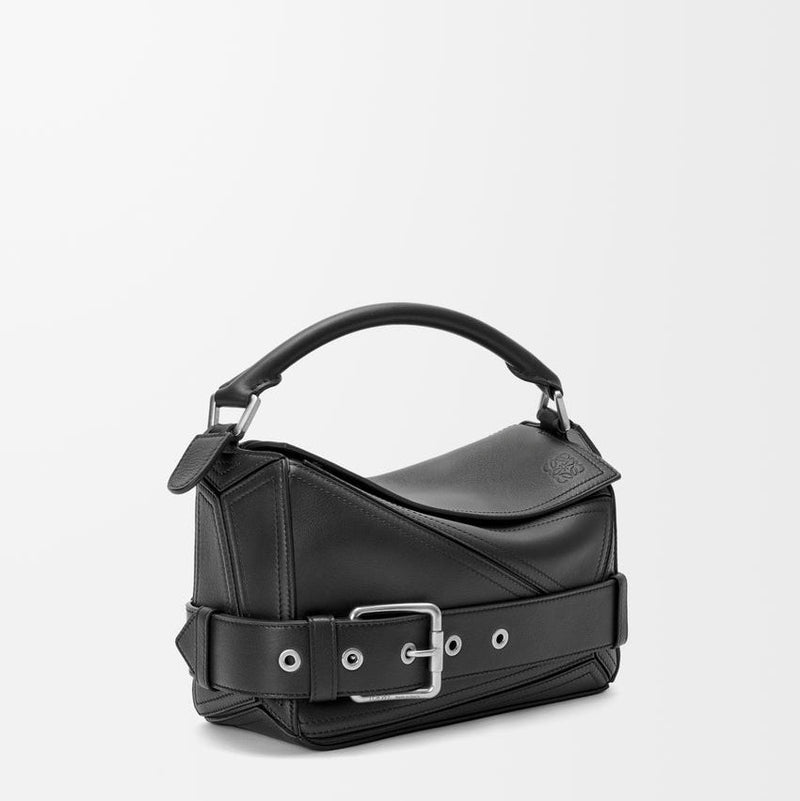 Loewe Small Puzzle Biker Bag in Shiny Leather 2