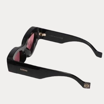 Loewe Wave Black Cat-Eye Sunglasses With Bink Lenses 3