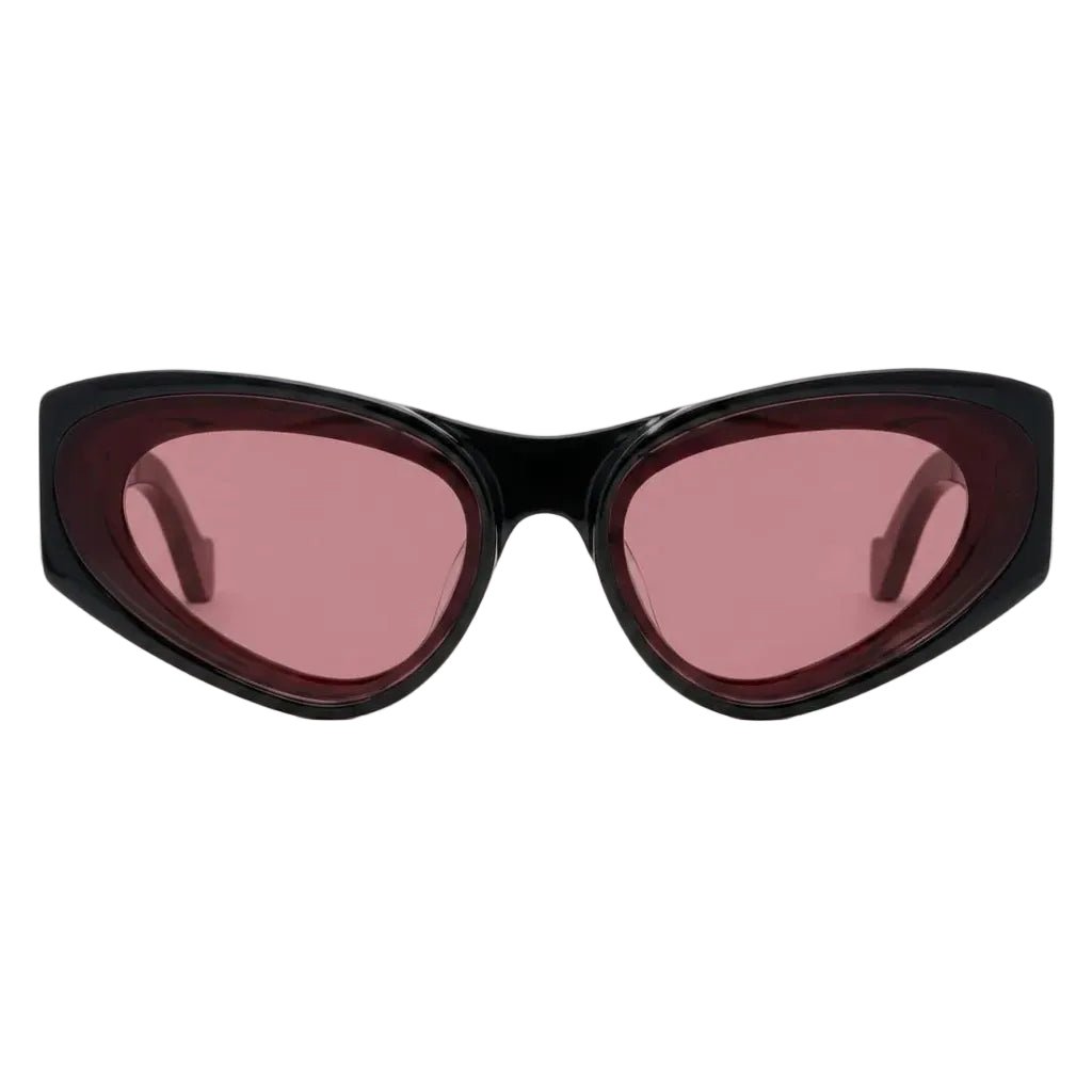 Loewe Wave Black Cat-Eye Sunglasses With Bink Lenses 1