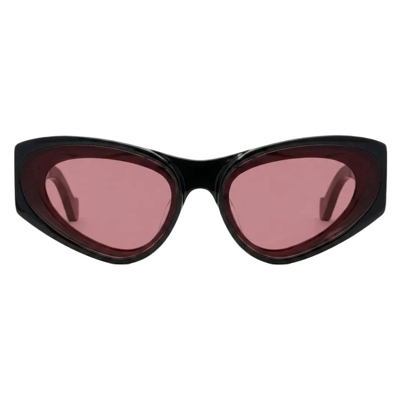 Loewe Wave Black Cat-Eye Sunglasses With Bink Lenses