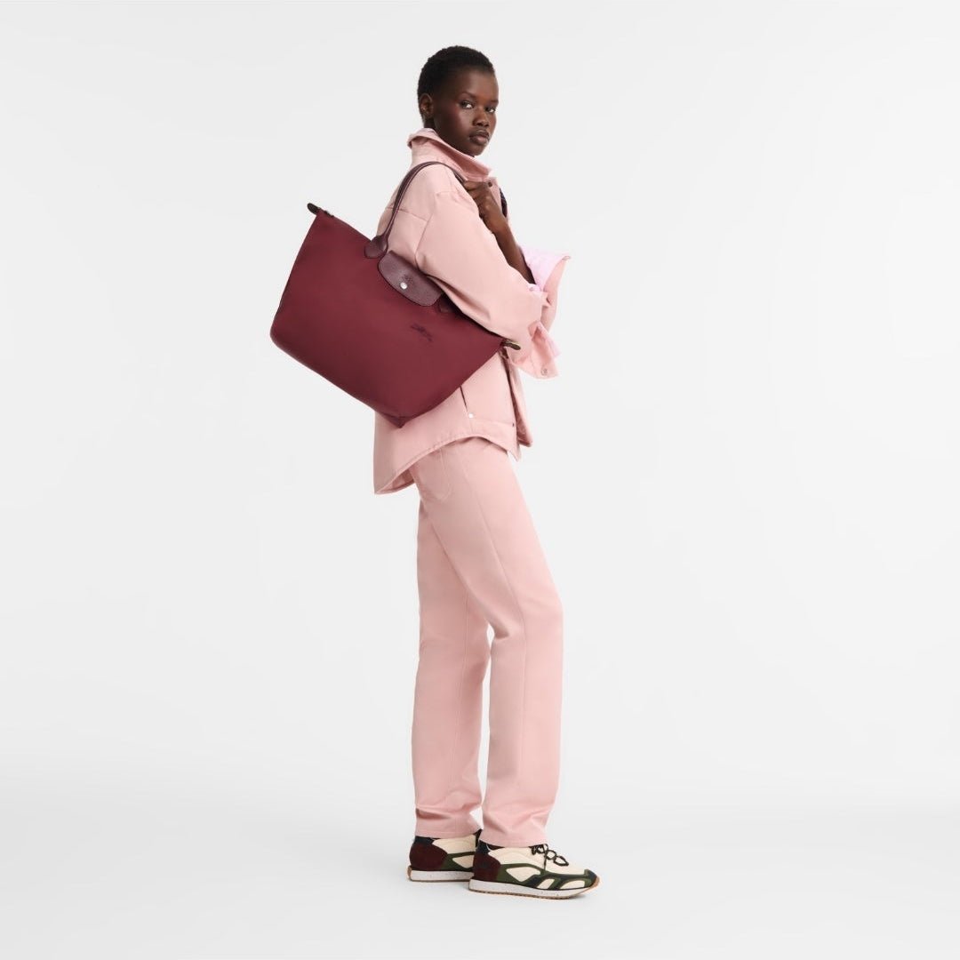 Longchamp Large Le Pliage Tote Bag Burgundy 4