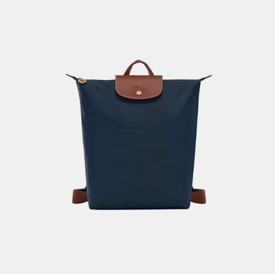 Longchamp Le Pliage Backpack M Canvas - Navy