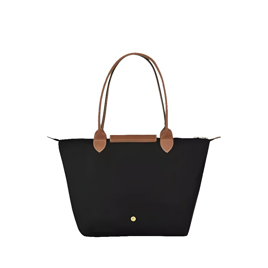 Longchamp Le Pliage Large Shoulder Black And Browen Bag 2