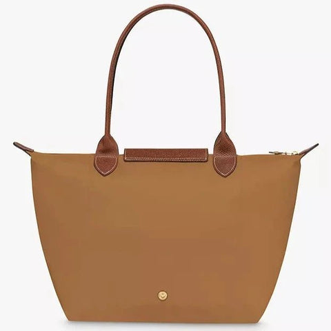 Longchamp Le Pliage Medium Shoulder Bag Beige - BEAUTY BAR