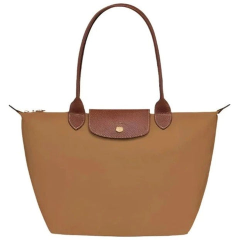 Longchamp Le Pliage Medium Shoulder Bag Beige - BEAUTY BAR