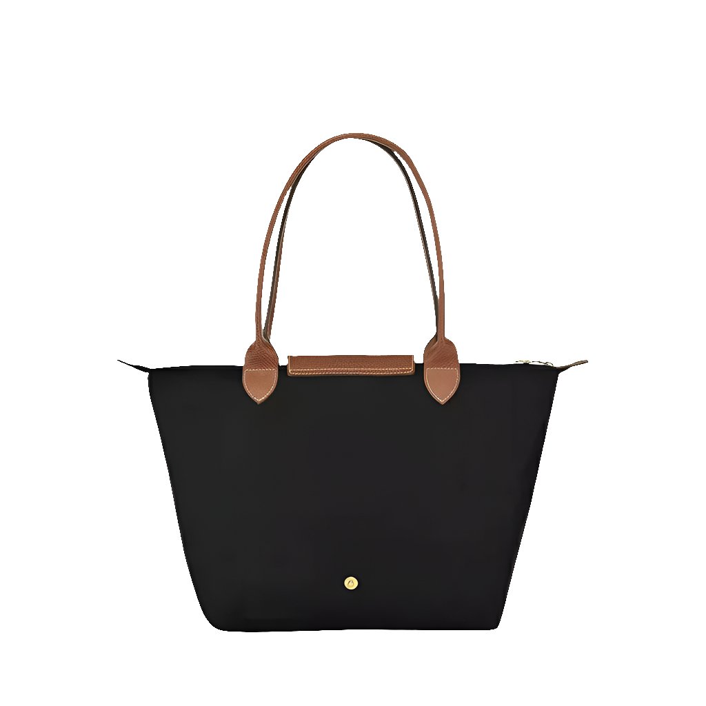 Longchamp Le Pliage Medium Shoulder Bag Black And Brown 3