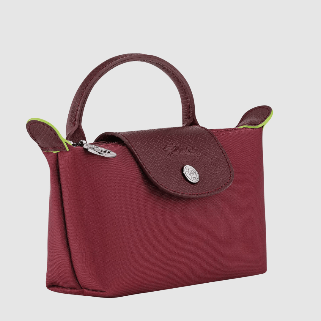 Longchamp Le Pliage Red Pouch With Handle 3