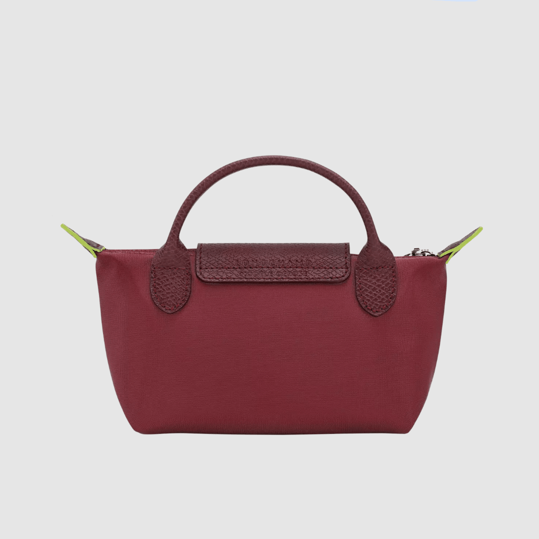 Longchamp Le Pliage Red Pouch With Handle 2