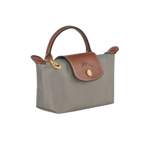 Longchamp Le Pliage Women's Mini Gray Cross Bag - BEAUTY BAR