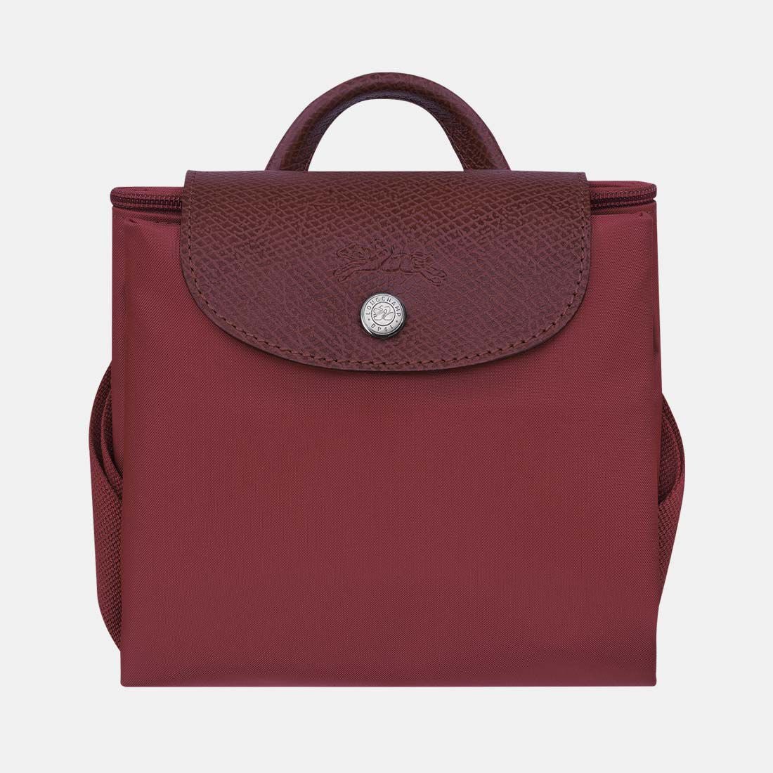 Longchamp Medium Le Pliage zip-up Backpack | Red 4