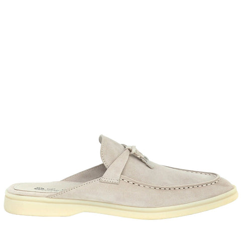 Loro Piana - Babouche Charms Walk Suede Slippers - BEAUTY BAR