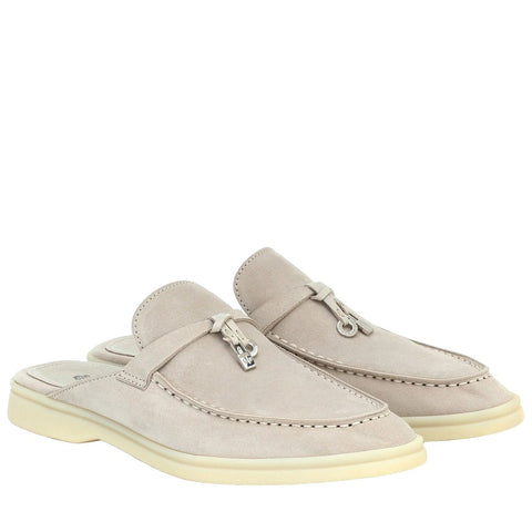 Loro Piana - Babouche Charms Walk Suede Slippers - BEAUTY BAR