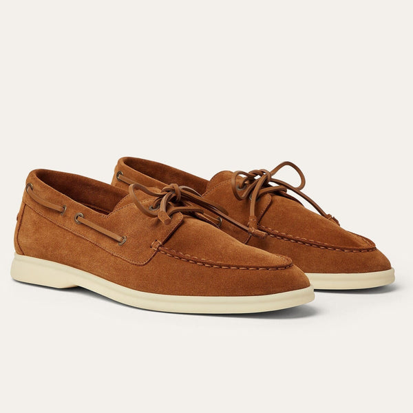 Loro Piana - Sea Sail Cocoa Suede Dress Shoe